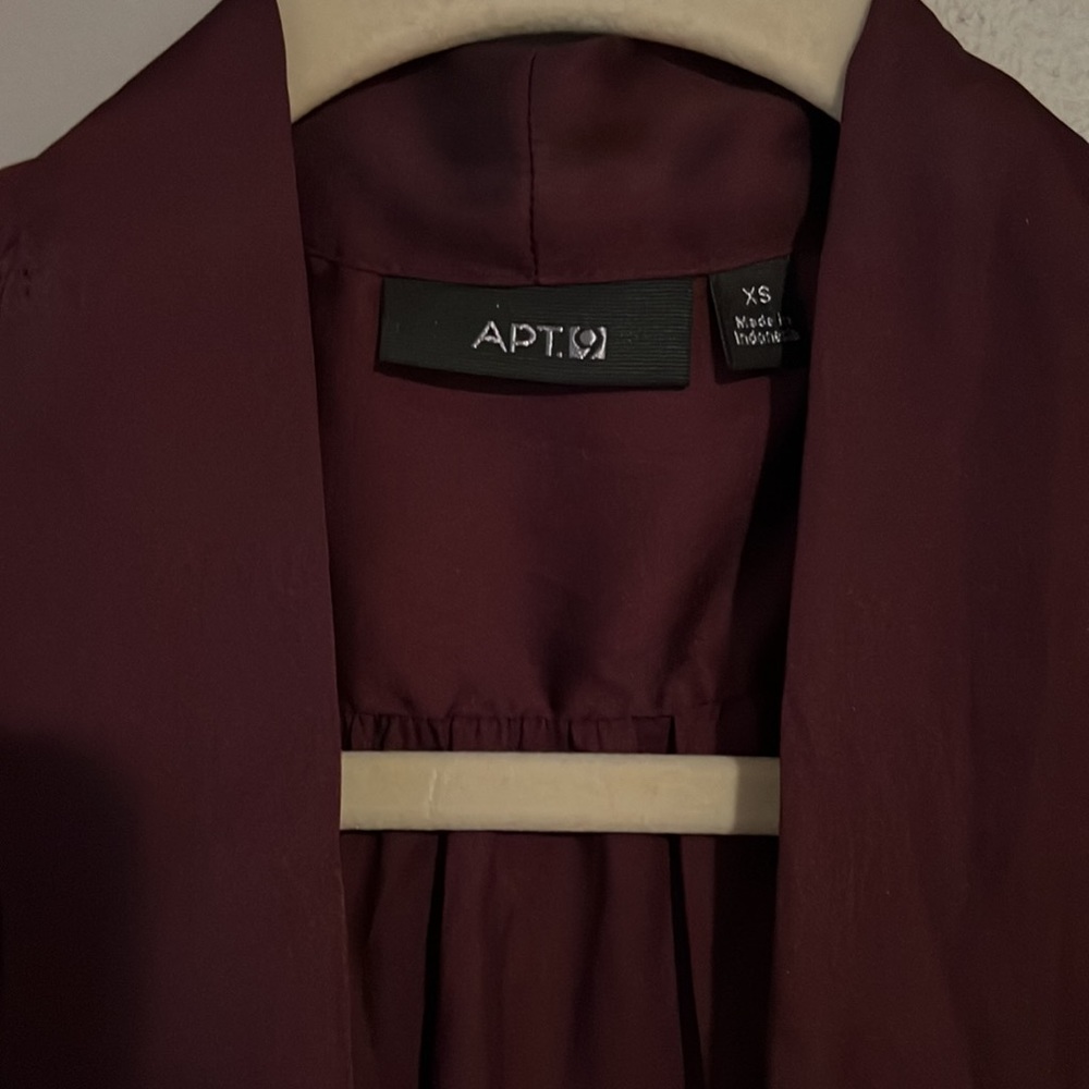 Apt 9 Purple Blouse Long Sleeve - Picture 7 of 9